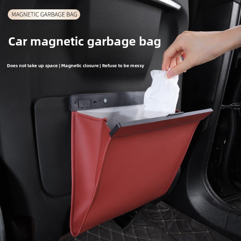 1pcs Car Leather Garbage Bags, - Leather Cleaner Interior recension och pris